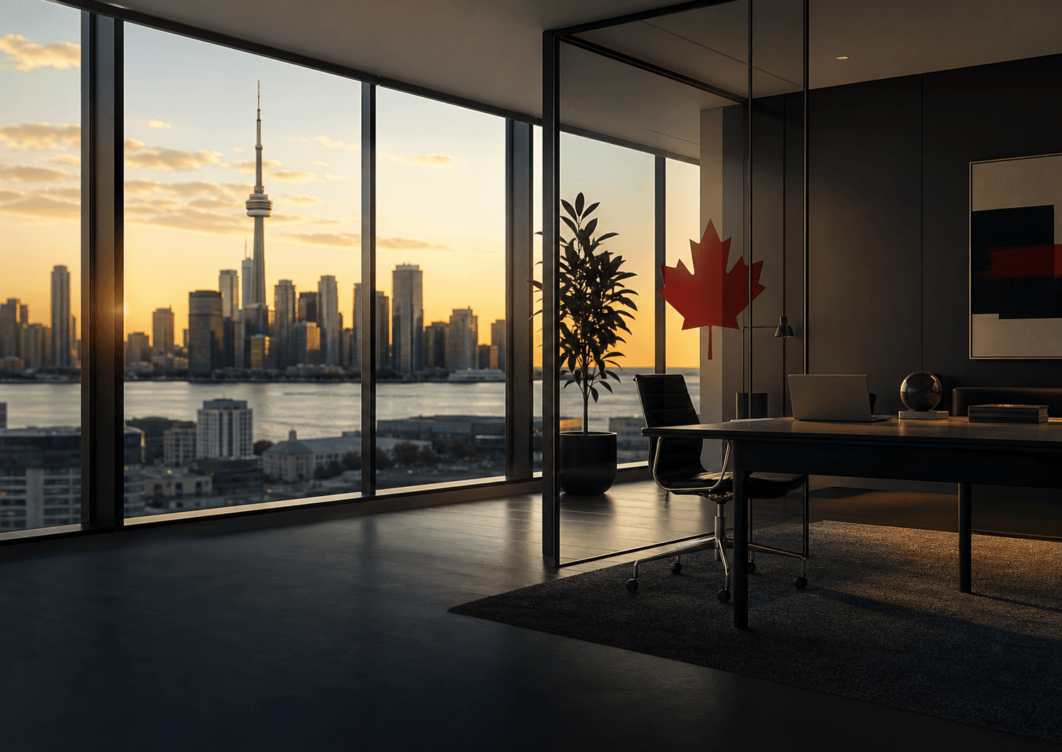 International city skyline